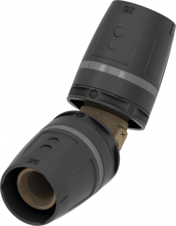Fitinguri din bronz/PPSU - Cot TECElogo-Push din bronz 45°, 50 x 50 mm