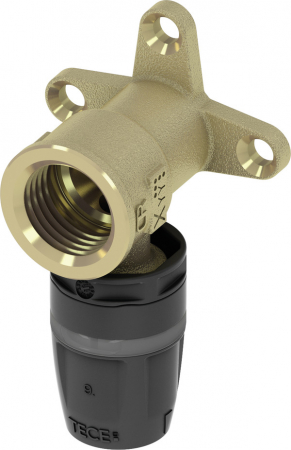 Tevi, fitinguri, robineti si accesorii - Cot cu talpa TECElogo-Push din PPSU/alama standard Ø 20 x 1/2" FI