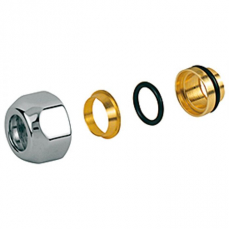Accesorii pentru calorifere - Adaptor cromat pentru teava de cupru 16x16 Giacomini T178CX018