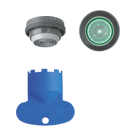 Obiecte sanitare - Aerator Grohe filet exterior, filet tata, 5, 7 l/min, sistem anti-calcar