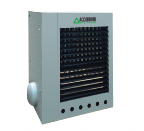 Aeroterme pe gaz - Aeroterma gaz in condensatie cu refulare directa cu ventilator elicoidal si cronotermostat Accorroni MEC MIX F 50 A - 48 kw