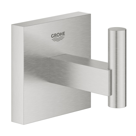 Obiecte sanitare - Agatatoare prosop Grohe Start Cube montare pe perete, 1 cui, crom mat