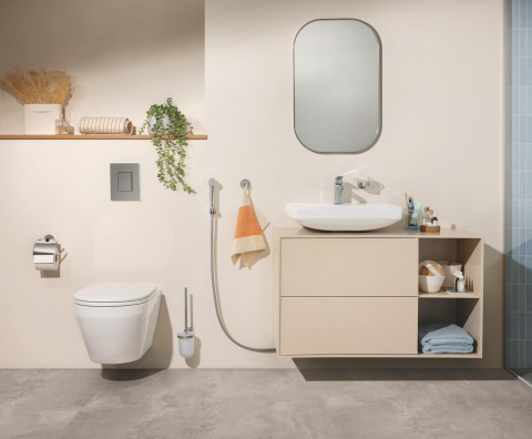 Agatatoare Grohe Start fixare ascunsa, montare pe perete, crom [7]