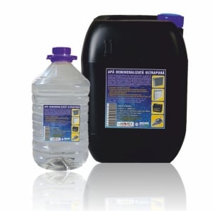 Solutii chimice - Apa demineralizata ultrapura 5 litri, Chemstal