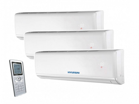 Echipamente de ventilatie si climatizare - Aparat aer conditionat multisplit Hyundai Inverter 21000 BTU (3 unitati interioare x 7000 BTU)
