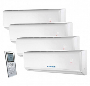 Echipamente de ventilatie si climatizare - Aparat aer conditionat multisplit Hyundai Inverter 36000 BTU (4 unitati interioare x 9000 BTU)