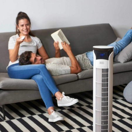 Ventilator turn alb Black+Decker 102 cm 45 W [1]