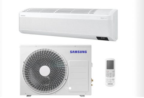 Echipamente de ventilatie si climatizare - Aparat de aer conditionat Samsung cu WiFi, telecomanda si control vocal, model Wind Free Avant 12000 BTU