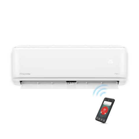 Aer conditionat de perete - Aparat de aer conditionat split de perete Inventor Neo 9000 BTU cu WiFi si functie follow me