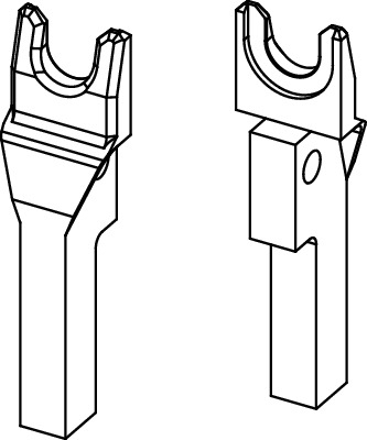 Tevi, fitinguri, robineti si accesorii - Set furca TECEflex 14/16 mm