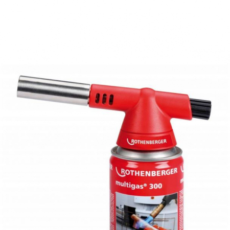 Dispozitive pentru tevi - Lampa de gaz ergonomica pentru lipiri moi pana la Ø 22 mm Rothenberger ROFIRE 4 cu doza Multigas 300