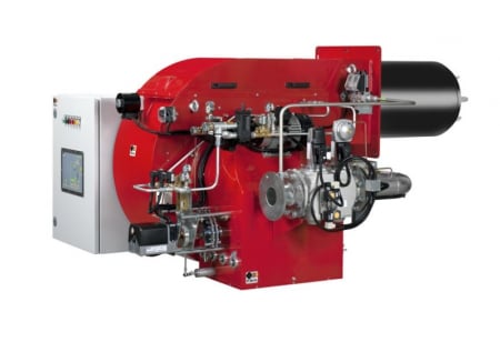 Arzatoare cazane - Arzator mixt pe gaz/motorina, modulant, 4000-11628 kW, 3", cap de ardere lung, F.B.R K 1000/M TL EL + R CE-CT
