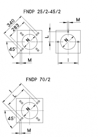 Arzator pe CLU si ulei ars, 2 trepte, 796-1705 kw, cap de ardere lung, F.B.R. FNDP 150/2 TL [2]