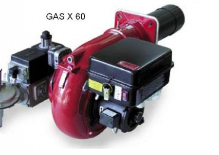 Arzatoare cazane - Arzator pe gaz, 1 treapta, 232-630 kW, 1 1/2", cap de ardere lung, F.B.R GAS XP 60