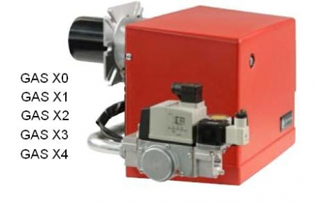 Arzator pe gaz, 1 treapta, 151-349 kW, 1 1/4", cap de ardere scurt, F.B.R GAS X5 [1]