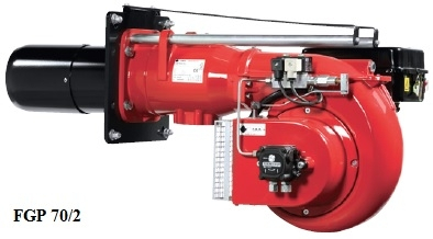 Arzatoare cazane - Arzator pe motorina, 2 trepte, 406-812 kw, cap de ardere lung, F.B.R. FGP 70/2 TL