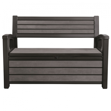 Banca pentru gradina 2 in 1, grafit, 227 L,  Keter Hudson [2]