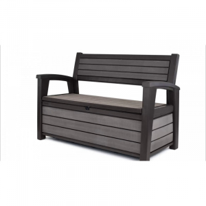 Banca pentru gradina 2 in 1, maro, 227 L,  Keter Hudson [8]