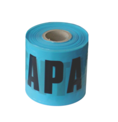Tevi, fitinguri, robineti si accesorii - BANDA AVERTIZARE APA 10cmx 0,1mm CU 1 FIR INOX 0,4mm rola 250 m - VALROM GAMA WaterKIT
