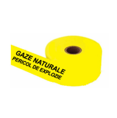 Banda avertizare, lavete degresare - BANDA GAZ ''PERICOL EXPLOZIE''15cmx 0,09 500m - VALROM
