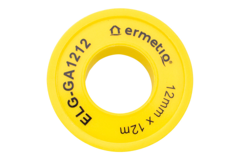 Scule si dispozitive de lucru - Banda teflon(PTFE)etansare instalatii gaz Ermetiq 12mm x 12m