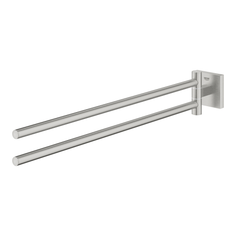 Bara dubla portprosop Grohe Start Cube, montare pe perete, 440 mm, pivotante, crom mat [1]