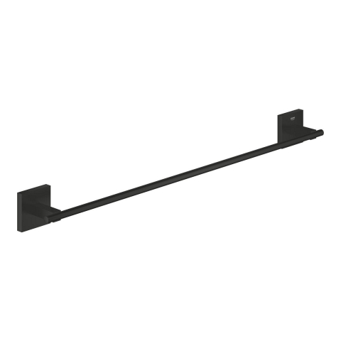 Obiecte sanitare - Bara portprosop Grohe Start Cube 600 mm, fixare ascunsa, montare pe perete, 600 mm lungime, negru