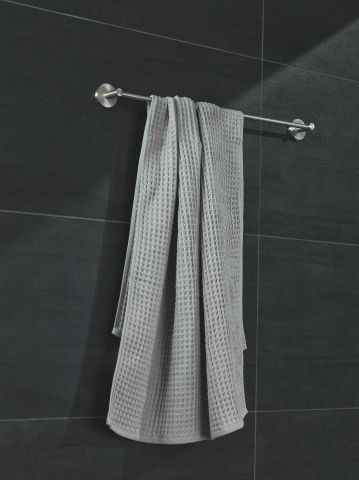 Bara portprosop Grohe Start 600 mm, montare pe perete, fixare ascunsa, 600 mm lungime, metal, 1 bara, crom mat [3]