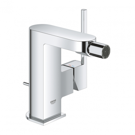 Baterii monocomanda - Baterie bideu cartus ceramic set evacuare cu tija cromata Grohe Plus