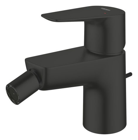 Baterie bideu monocomanda Grohe StartEdge 5 l/min, marime S, monocomanda, cartus ceramic, set evacuare cu tija, negru mat [3]