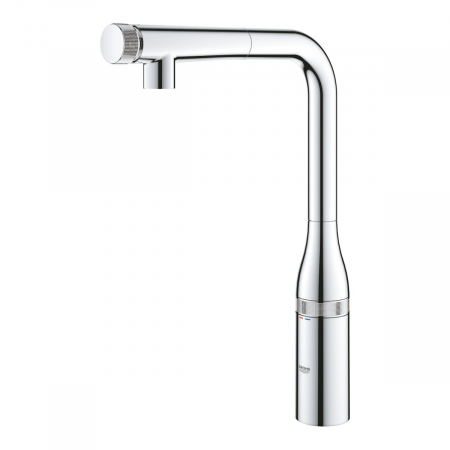 Baterie bucatarie suprafata cromata furtunuri flexibile Grohe Essence Smart Control [2]