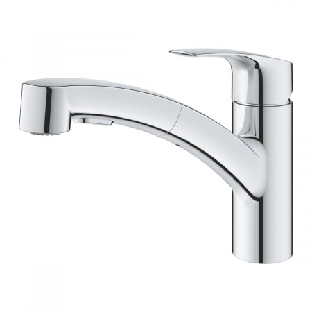 Baterie bucatarie cu dus cromata furtunuri flexibile Grohe Eurosmart New [3]