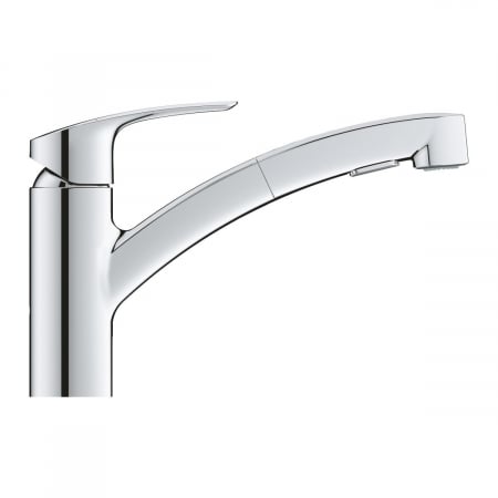 Baterie bucatarie cu dus cromata furtunuri flexibile Grohe Eurosmart New [4]