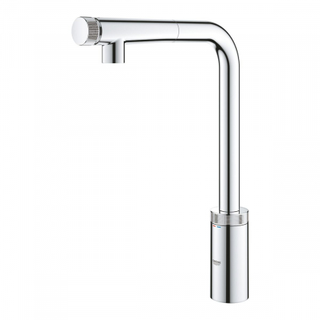 Baterie bucatarie pipa tubulara pivotanta cromata Grohe Minta Smart Control [3]