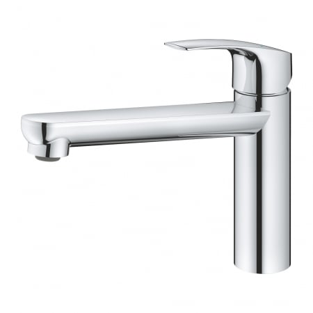 Baterie bucatarie pipa medie cromata furtunuri flexibile Grohe Eurosmart [2]