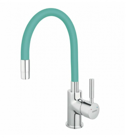 Baterii monocomanda - Baterie bucatarie, cu pipa flexibila, menta, Ferro Zumba