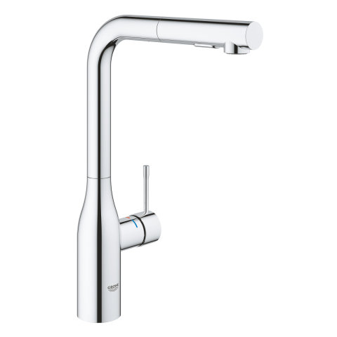 Obiecte sanitare - Baterie bucatarie dus extractabil, cartus ceramic, anti-calcar, cromata Grohe Essence New, crom