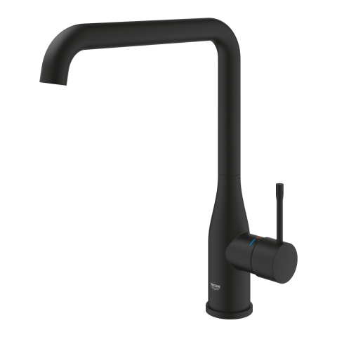 Baterie bucatarie Grohe Essence, pipa tip L, monocomanda, cartus ceramic, pivotanta, marime l, negru [3]