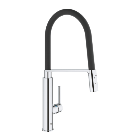 Obiecte sanitare - Baterie bucatarie Grohe feel sink dus profesional, crom/negru