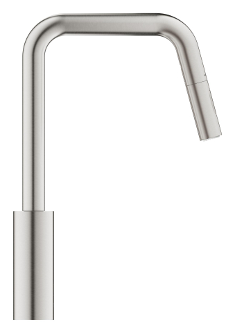 Baterie bucatarie Grohe Eurosmart, inalta, tip U, dus extractabil, 2 functii, cartus ceramic, pivotanta, levier metalic, senzor infrarosu, crom mat [4]