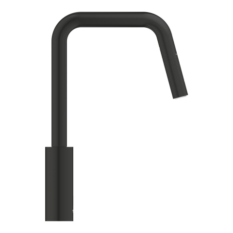 Baterie bucatarie Grohe Start, inalta, tip U, dus extractabil, 2 functii, cartus ceramic, pivotanta, levier metalic, senzor infrarosu, negru mat [2]