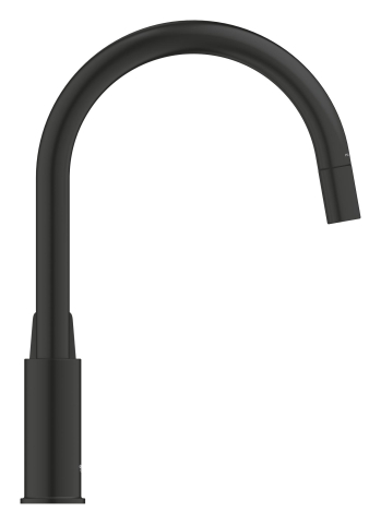 Baterie bucatarie Grohe Start loop pipa tip C, monocomanda, cartus ceramic, pipa inalta, tip C, dus extractabil, pipa pivotanta, limitator de debit, protectie anti-reflux, ma, negru [5]
