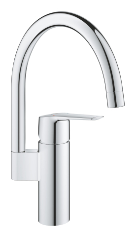 Obiecte sanitare - Baterie bucatarie Grohe Start pipa pipa inalta, pivotanta, monocomanda, crom