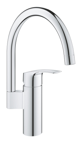 Obiecte sanitare - Baterie bucatarie Grohe Via pipa inalta, pivotanta, cartus ceramic, crom