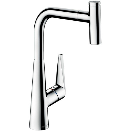 Baterii monocomanda - Baterie bucatarie Hansgrohe Talis Select S 300 dus extractibil