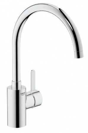 Baterie bucatarie cartus ceramic pipa inalta pivotanta limitator debit Crom Grohe Eurosmart Cosmopolitan [1]
