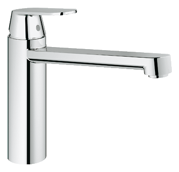 Baterie bucatarie monocomanda 1/2 cartus ceramic pipa medie pivotanta 140 limitator debit Crom Grohe Eurosmart Cosmopolitan [1]