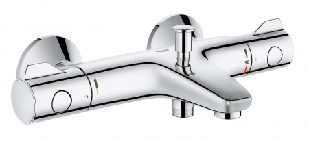 Baterii monocomanda - Baterie cada cu termostat cartus termostatat filtru impuritati diverter cromata Grohe Grohtherm 800