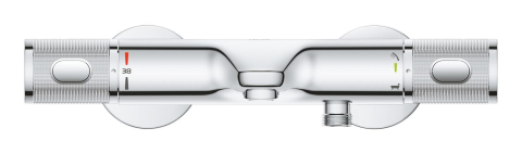 Baterie cada cu termostat Grohe Precision Feel 1/2", diverter, termostat, cartus ceramic, montare pe perete, crom [3]
