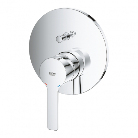 Baterie cada/dus cu divertor cu 2 cai cromata Grohe Lineare New [1]